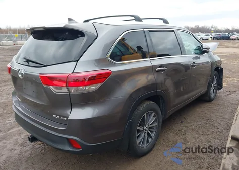 2018 Toyota Highlander Xle from USA, damaged, VIN 5TDJZRFH8JS544658